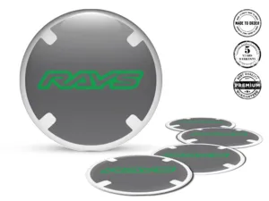 Rays Radaufkleber Logo Harzgewölbtes Design
